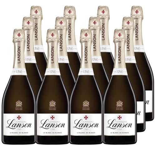 Lanson Le Blanc de Blancs Champagne 75cl Case of 12 Champagne